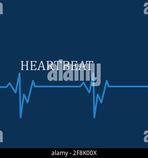 Heart beat monitor pulse line art vector icon, Ecg heartbeat. cardiology symbol. logo for cardiologist. Medical icon Stock Vector