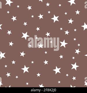 Modern star seamless color pattern. Vector design illustration . Stock Vector