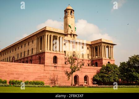 The North Block of the building of the Secretariat. Central Secretariat is where the Cabinet Secretariat is housed, which administers the Government o Stock Photo