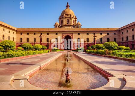 The North Block of the building of the Secretariat. Central Secretariat is where the Cabinet Secretariat is housed, which administers the Government o Stock Photo