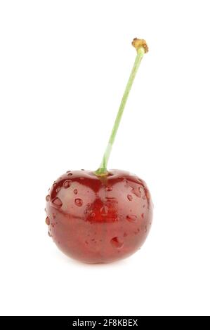 Fresh sweet cherry isolated on white background. Stock Photo