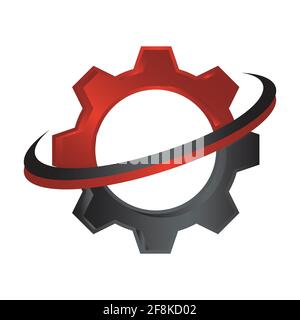 Gear icon isolated on white background from multimedia collection. Vector illustration EPS.8 EPS.10 Stock Vector