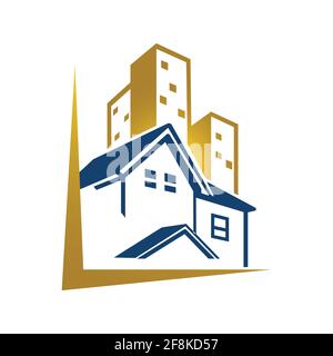 Buildings real estate vector icon design isolated in white background. Vector illustration EPS.8 EPS.10 Stock Vector