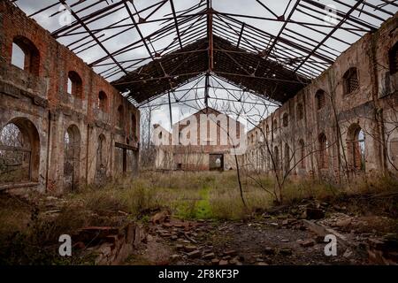 Abandoned former mining operations in peñarroya-pueblonuevo Spain Stock Photo