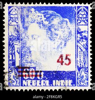 MOSCOW, RUSSIA - NOVEMBER 10, 2019: Postage stamp printed in Netherlands shows ,  serie, circa Stock Photo