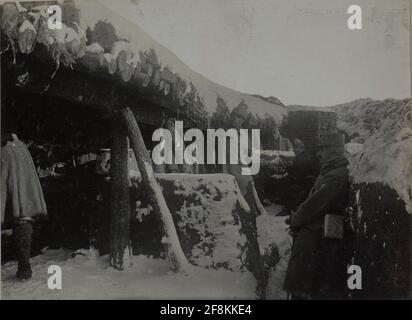 Standing in infantry regiment no. 13. Stock Photo