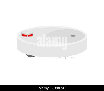 Robot vacuum cleaner isolated. vector illustration Stock Vector