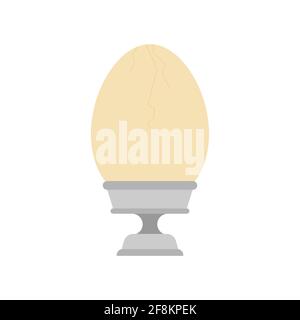 Egg on stand isolated. breakfast vector illustration Stock Vector