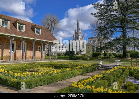 The Monks garden Ashbridge House Hertfordshire England Stock Photo