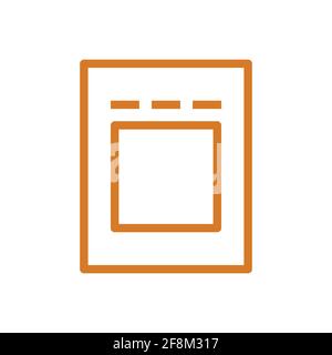 Drip bag coffee icon for instruction isolated Stock Vector