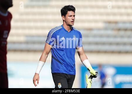 El Ejido, Spain. 11th Apr, 2021. Louis Yamaguchi (Huelva) Football/Soccer : Spanish 'La Liga Segunda Division B' Segunda fase permanencia Segunda RFEF match between CD El Ejido 2012 2-0 Real Club Recreativo de Huelva at the Estadio Municipal de Santo Domingo in El Ejido, Spain . Credit: Mutsu Kawamori/AFLO/Alamy Live News Stock Photo