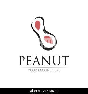 peanut logo vector illustration design template Stock Vector