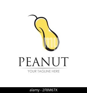 peanut logo vector illustration design template Stock Vector