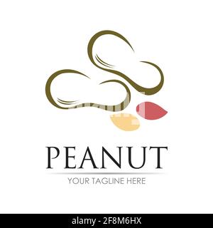 peanut logo vector illustration design template Stock Vector