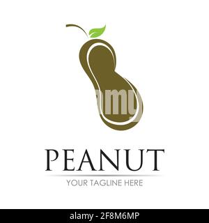 peanut logo vector illustration design template Stock Vector