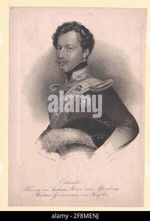 Eduard, Prince of Saxony-Altenburg. Stock Photo