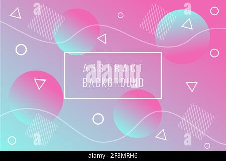 colorful blue pink abstract geometric background vector illustration Stock Vector