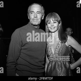 Henry Fonda and Shirlee Fonda  Circa 1970's Credit: Ralph Dominguez/MediaPunch Stock Photo