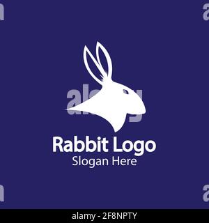 Rabbit Logo template vector icon illustration design Stock Vector