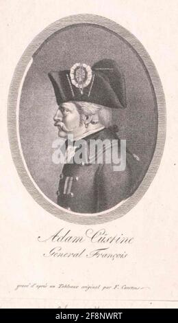 Custine, Adam Philippe Graf von. Stock Photo