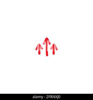 Three red hand drawn arrows point to the center. Triple Collide Arrows ...