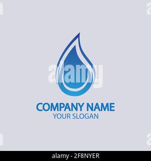 Water drop Logo Template vector illustration design Stock Vector