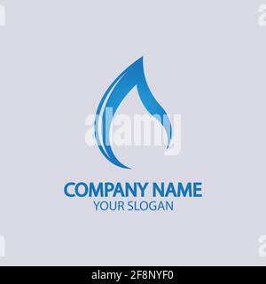 Water drop Logo Template vector illustration design Stock Vector