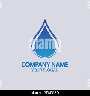 Water drop Logo Template vector illustration design Stock Vector