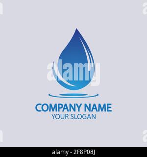 Water drop Logo Template vector illustration design Stock Vector