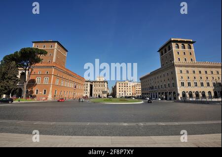Piazza Venezia, Rome, Italy Stock Photo