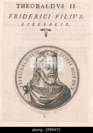 Theobald II., Duke of Lorraine. Stock Photo