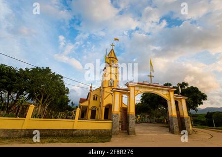 Beautiful architecture with monuments photo in National Park Phong Nha Ke Bang in Vietnam. Rural scenery in south east Asia. Stock Photo