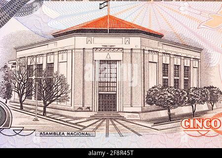 National Assembly from Nicaraguan money Stock Photo