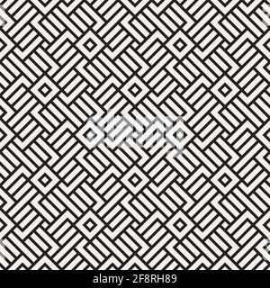 Vector seamless pattern. Ethnic stylish abstract texture. Repeating geometric tiles from striped elements Stock Vector
