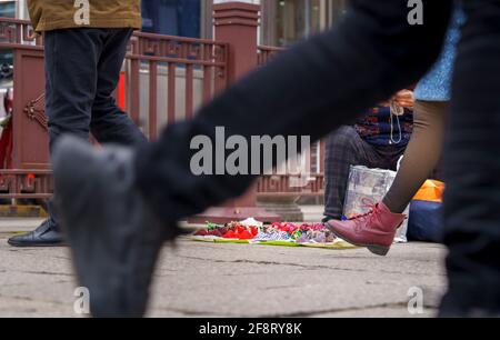 Daily life in Xiangyang old town Stock Photo