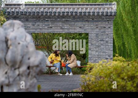 Daily life in Xiangyang old town Stock Photo