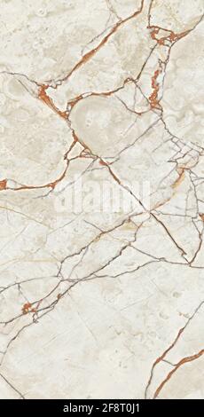 beige color marble design dark veins and texture use for tiles design Stock Photo