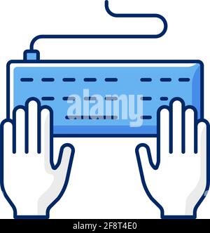 Keyboard RGB color icon Stock Vector