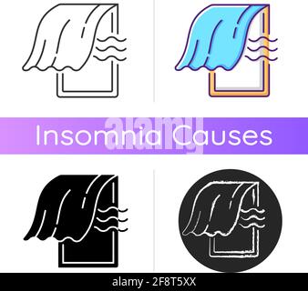 Airing bedroom icon Stock Vector