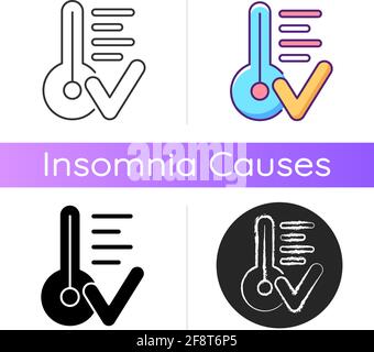 Heating system concept with comfortable temperature symbols flat vector ...