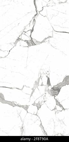 Statuario marble design with polished surface with white base and dark veins Stock Photo