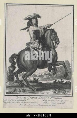 Ludwig Xiv., King of France Print of R. B. Stock Photo