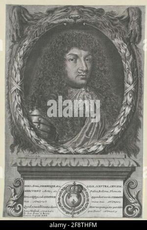 Ludwig Xiv., King of France Print of P. Pinchard Stock Photo