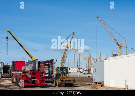 Neubau eines Möbelhauses in Kiel Schleswig-Holstein Stock Photo