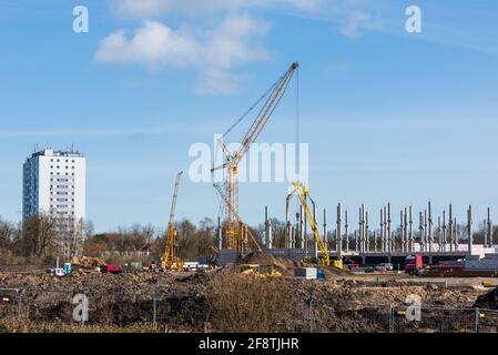 Neubau eines Möbelhauses in Kiel Schleswig-Holstein Stock Photo