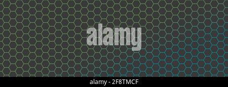 Colored wallpaper and black hexagon Stock Vector