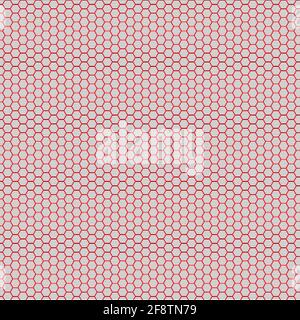 Red hexagon grid and black background Stock Vector