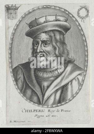 Chilperich I, King of Swiss francs. Stock Photo