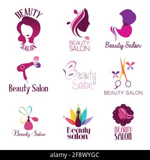 logo design beauty salon vector Stock Vector