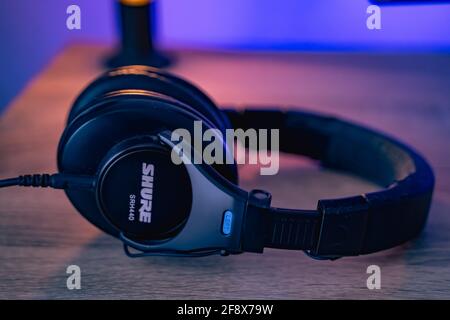 Headphones Stock Photo